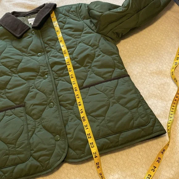 NWT J.Crew quilted barn jacket - Picture 11 of 12